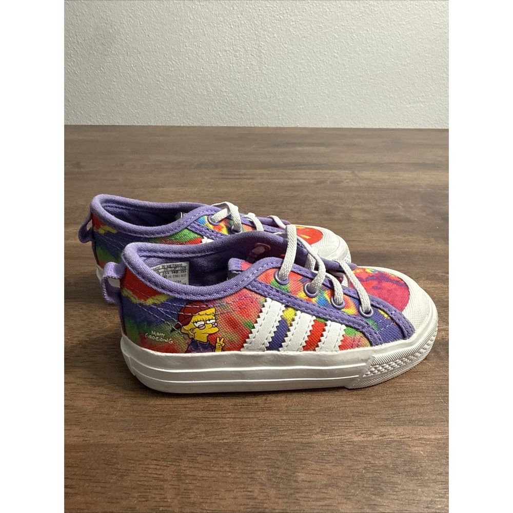 Adidas The Simpsons Superstar Marge Simpson Toddler Sz 7K‎ Tie Dye Kids Shoes